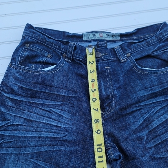 EMCEE Premium Denim Mens Blue Distressed Jeans Size 34 x 32 - Picture 9 of 9